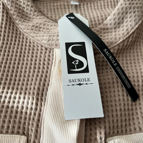 NWT Waffle Knit Button Shirt - Picture 5 of 6